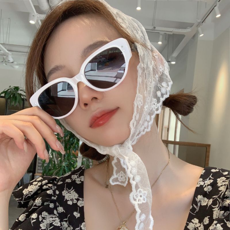 墨鏡女款防曬2023新款貓眼復古個性韓版ins高級感海邊拍照太陽鏡
