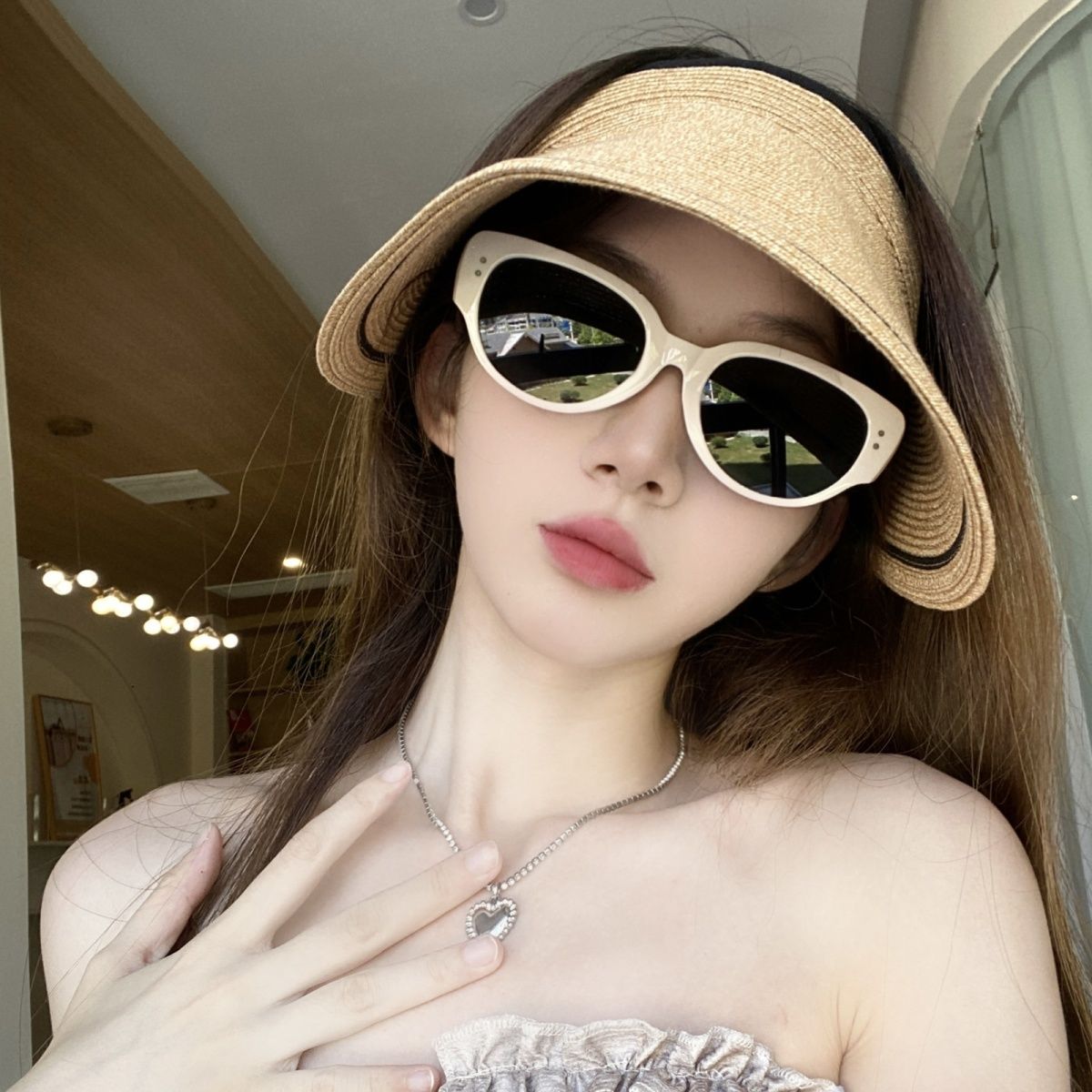 辣妹~日系復古貓眼墨鏡女夏時尚百搭街拍潮人網紅同款太陽眼鏡男