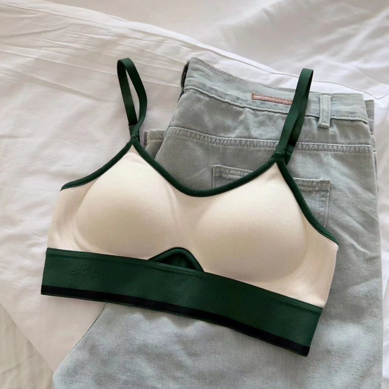 運動內衣女小胸聚攏美背無鋼圈文胸可外穿上托大胸防下垂胸罩夏季