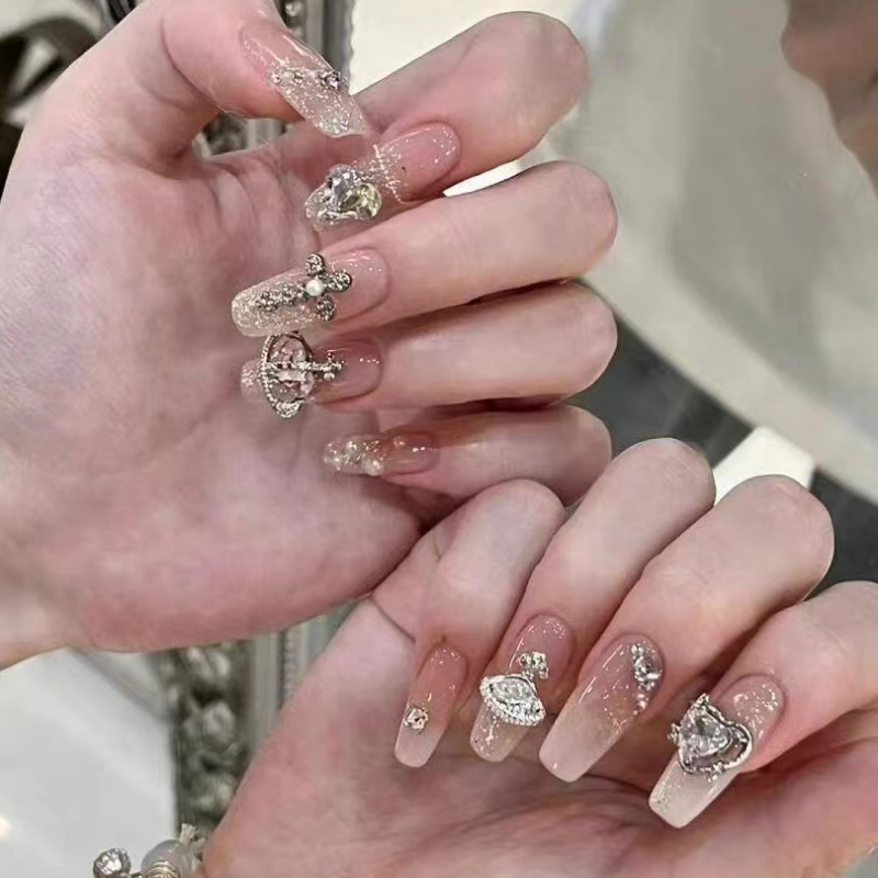 【Nail家】西太后酷辣美甲~顯白假指甲貼片手工定製高級穿戴甲