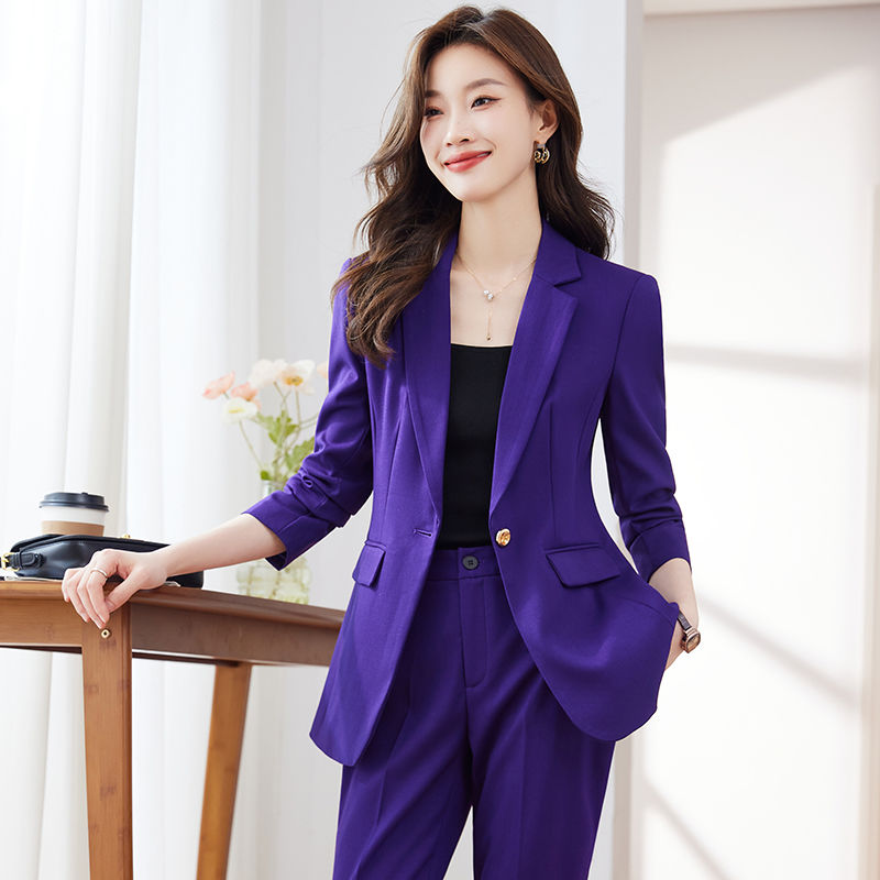 High-end suit suit for women  spring and autumn new temperament goddess style professional suit suit formal work clothes for women