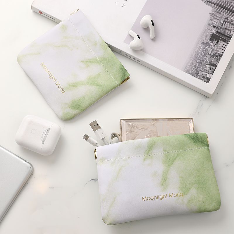 Shrapnel printed cosmetic bag lipstick key storage bag portable small mini bag jewelry bag coin purse