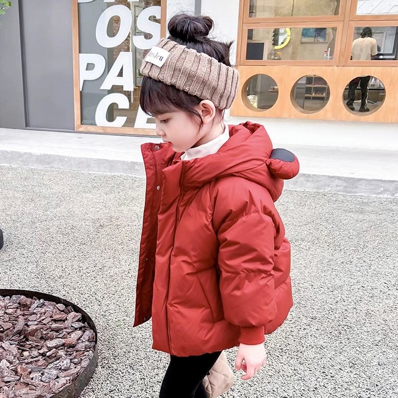 女童羽絨棉服秋冬款2023新款冬季洋氣棉衣女寶寶兒童冬裝外套棉襖