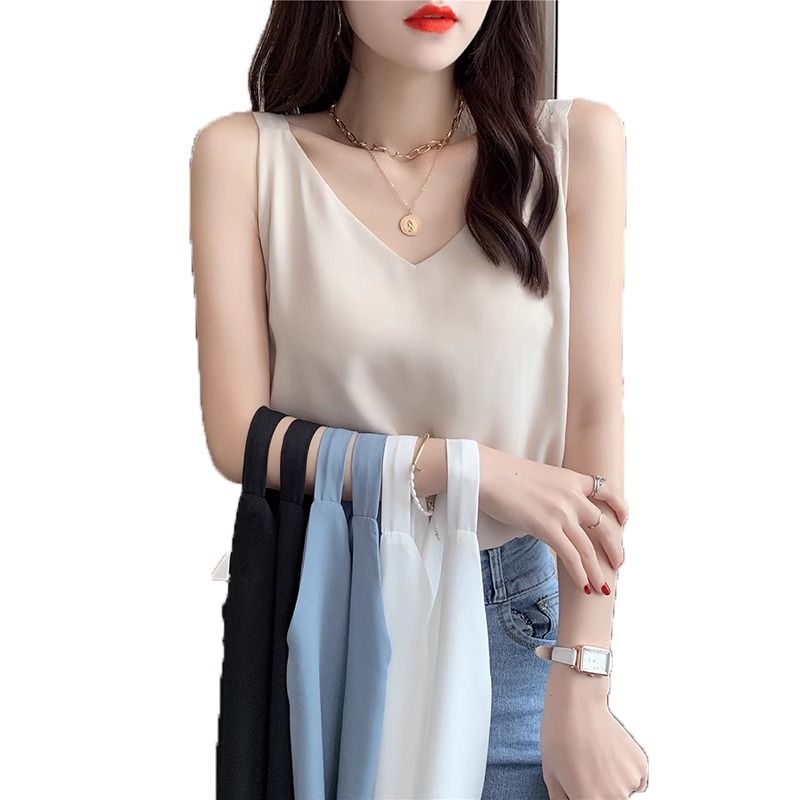 Chiffon Fashionable Vest Suspenders Women's Tops Small Shirts Spring Clothes New Summer Suits Suit Inner Sleeveless Hot Style