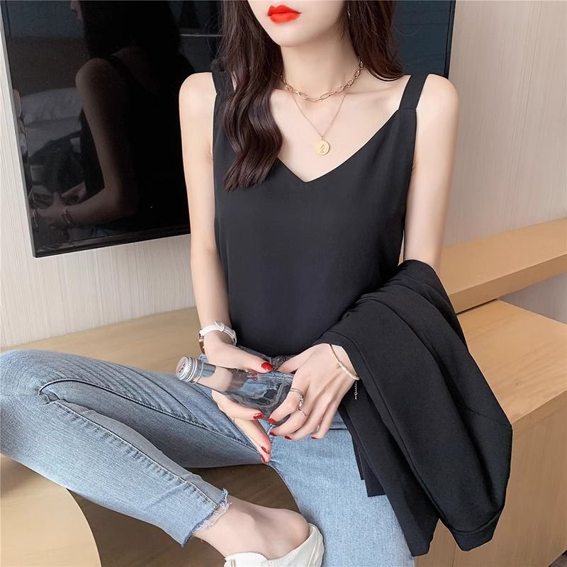 Chiffon Fashionable Vest Suspenders Women's Tops Small Shirts Spring Clothes New Summer Suits Suit Inner Sleeveless Hot Style