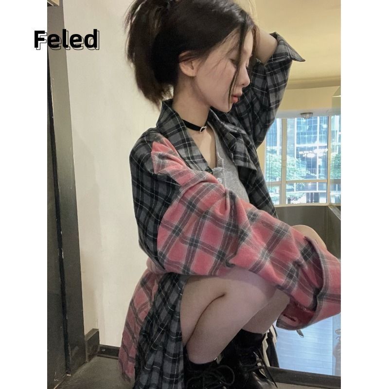 飛拉丹頓美式復古早秋新款襯衫男女百搭防曬開衫設計感小眾上衣