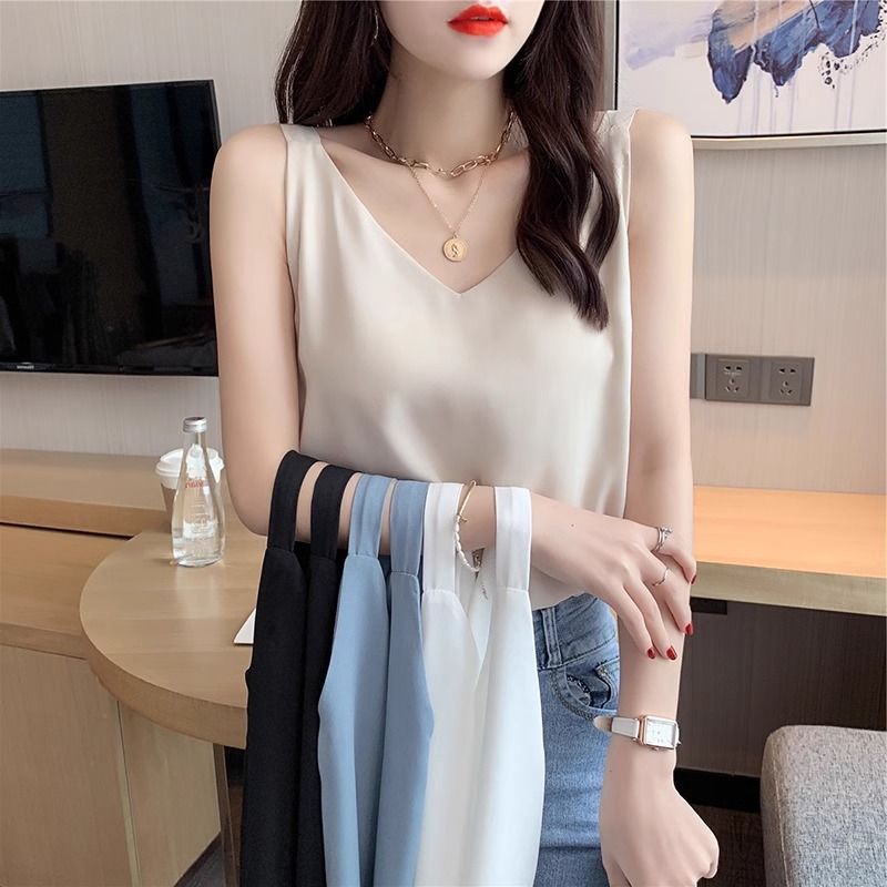 Chiffon Fashionable Vest Suspenders Women's Tops Small Shirts Spring Clothes New Summer Suits Suit Inner Sleeveless Hot Style