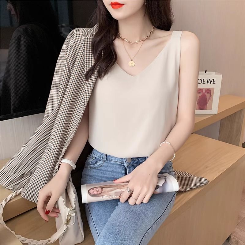 Chiffon Fashionable Vest Suspenders Women's Tops Small Shirts Spring Clothes New Summer Suits Suit Inner Sleeveless Hot Style