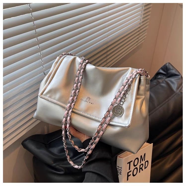 Borsa a tracolla premium estiva di grande capacità per donna 2023 Class Commuting Silver da donna_voghion.com