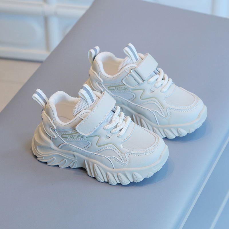 Children's sports shoes 2023 spring and autumn new style boys' dad shoes non-slip girls' white shoes soft bottom baby casual shoes