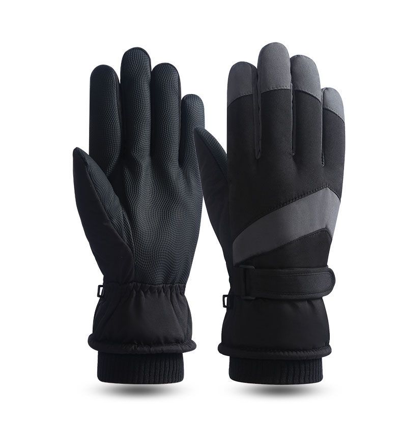 Ski are warm cold resistant women's winter outdoor cycling, with thick velvet touch screen, windproof and waterproof for_voghion.com