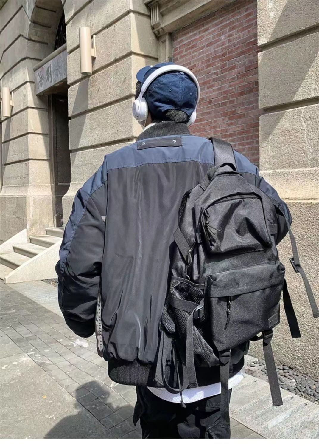 Men's Pilot Jacket American Street Style Patchwork Cotton Coat_voghion.com