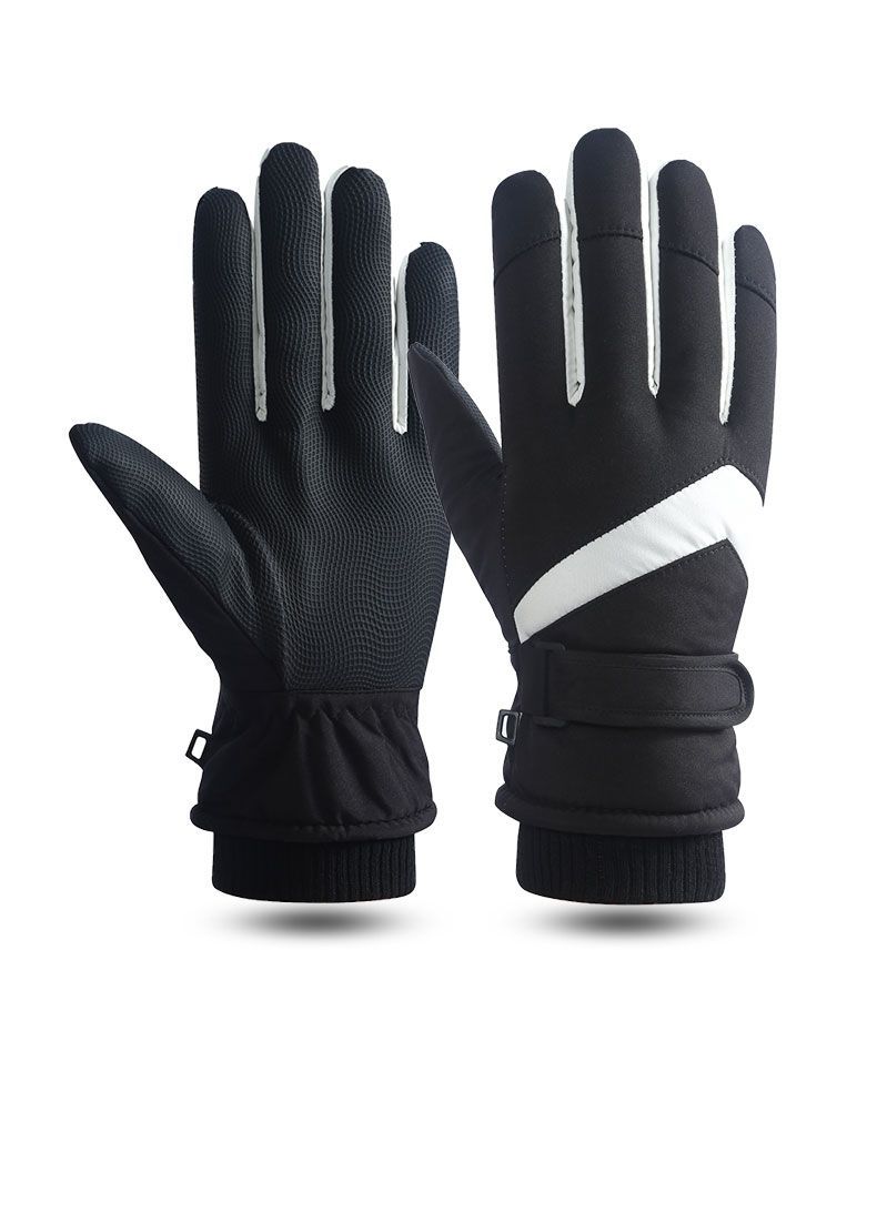 Ski are warm cold resistant women's winter outdoor cycling, with thick velvet touch screen, windproof and waterproof for_voghion.com