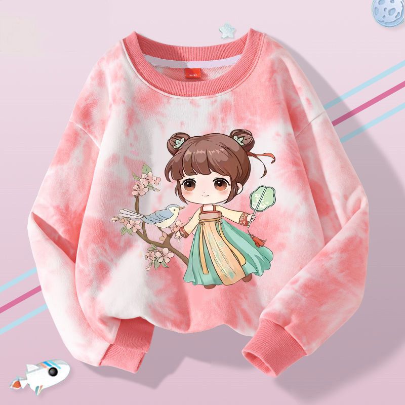 女童衛衣春秋款2023新款兒童秋季上衣洋氣大童秋裝小女孩長袖衣服