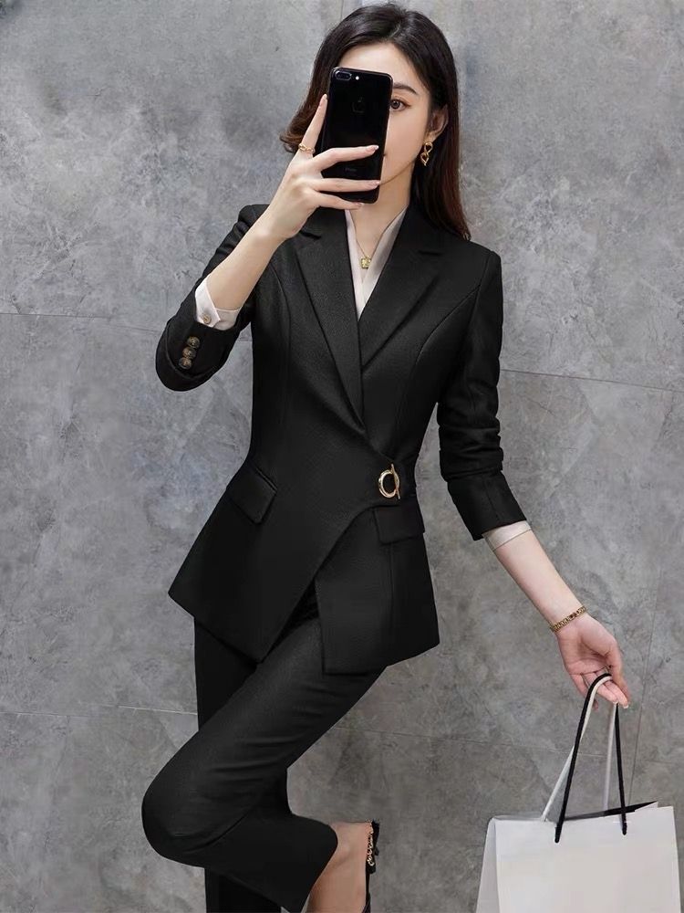 Business suit suit for women Korean style fashionable temperament goddess style business high-end CEO formal workplace work clothes