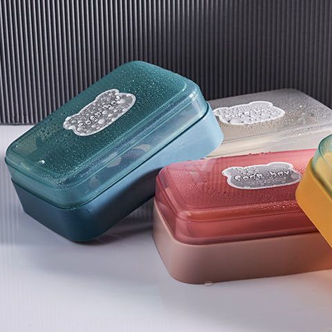 肥皂盒学生宿舍可爱新款沥水香皂盒卫生间肥皂盒置物肥皂盒带盖
