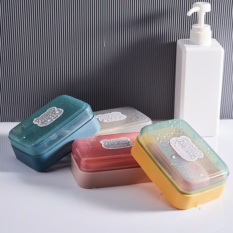 肥皂盒学生宿舍可爱新款沥水香皂盒卫生间肥皂盒置物肥皂盒带盖