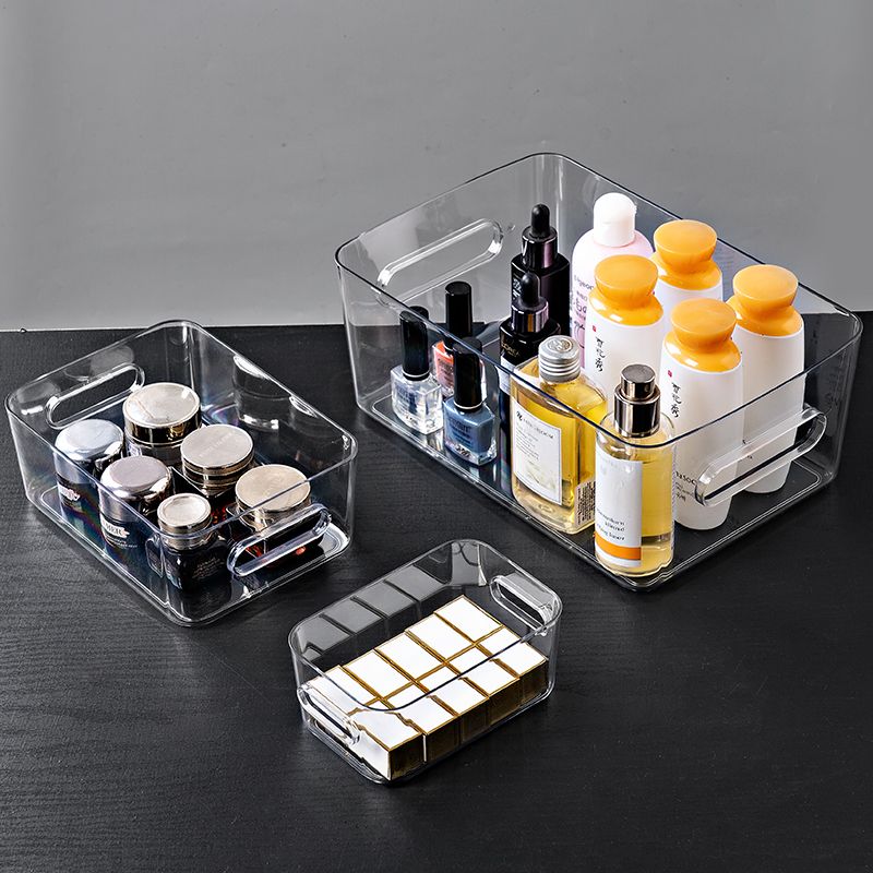 化妆收纳盒桌面ins收纳整理盒化妆品亚克力透明多功能杂物收纳筐