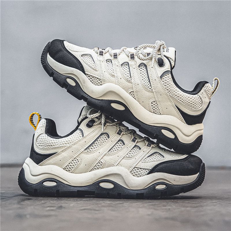 Trendy Hong Kong Thick Sole Height-Increasing Dad Shoes Versatile 2023 New Autumn Sports Sneakers Men's Style_voghion.com