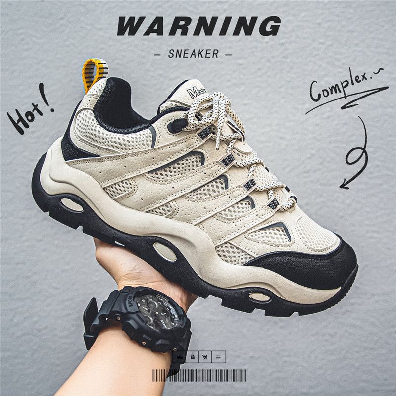 Trendy Hong Kong Thick Sole Height-Increasing Dad Shoes Versatile 2023 New Autumn Sports Sneakers Men's Style_voghion.com