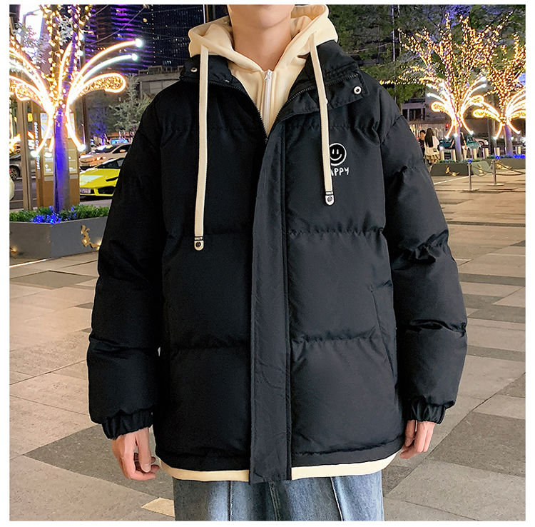 Cappotto di pane spesso di marca di moda autunnale e invernale in due pezzi finto da uomo con cappuccio caldo in piuma_voghion.com