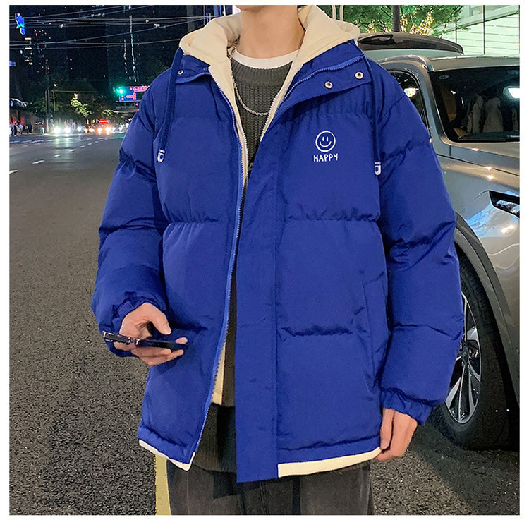Cappotto di pane spesso di marca di moda autunnale e invernale in due pezzi finto da uomo con cappuccio caldo in piuma_voghion.com