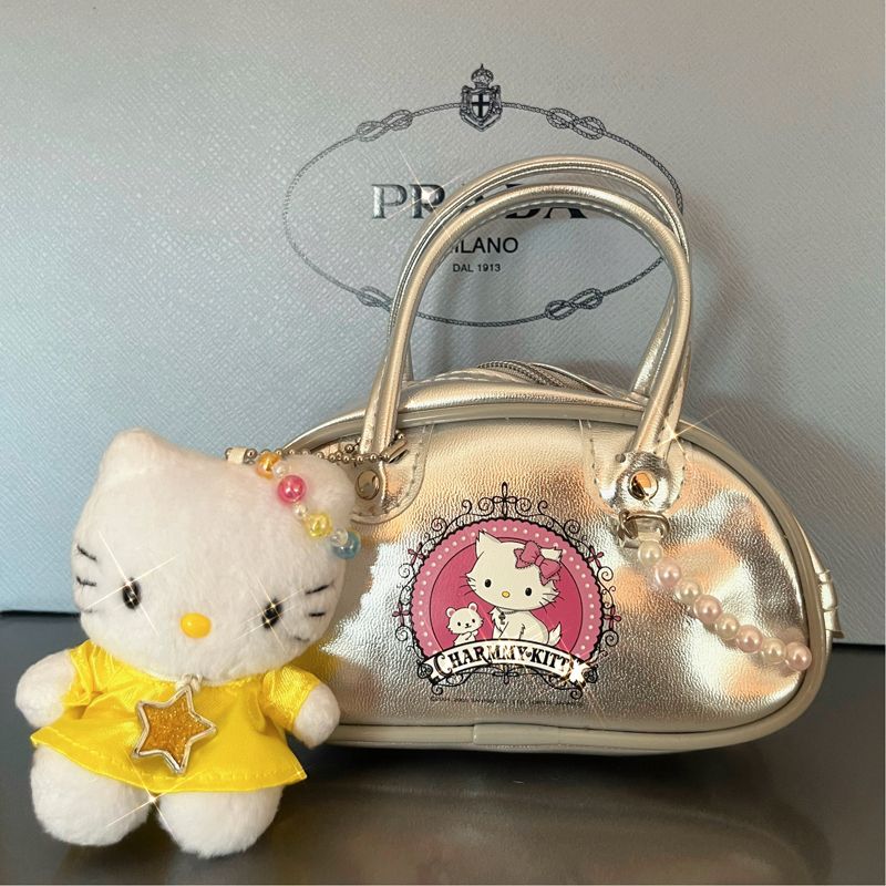hello kitty中古手提包小眾腋下包2023春夏新款通勤包百搭單肩包