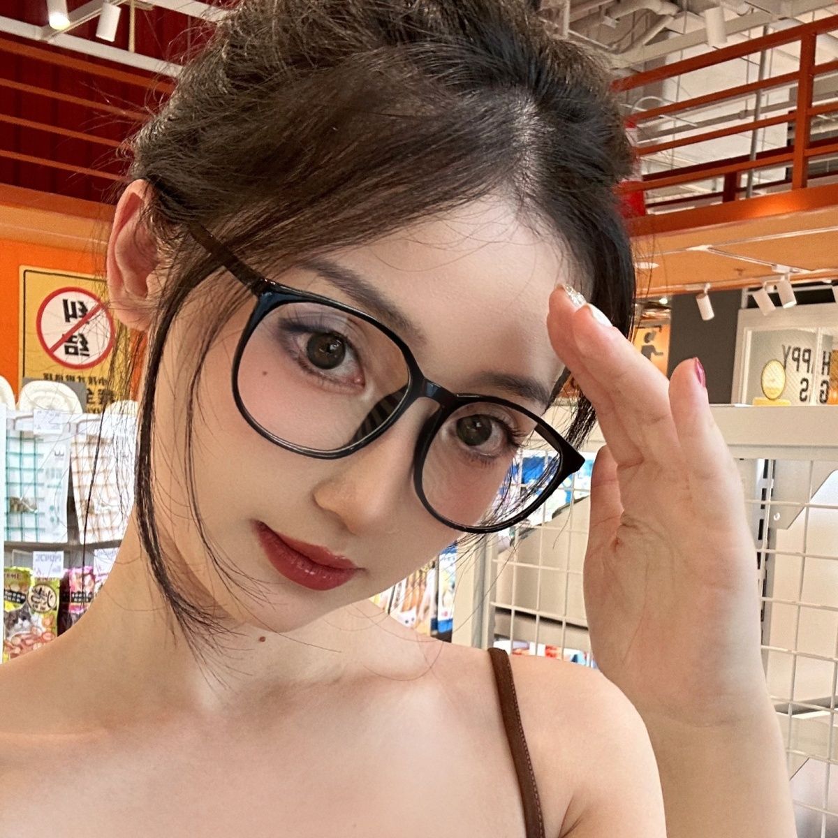 超輕大框眼鏡近視女可配有度數黑框素顏神器大臉顯瘦方圓臉眼睛架