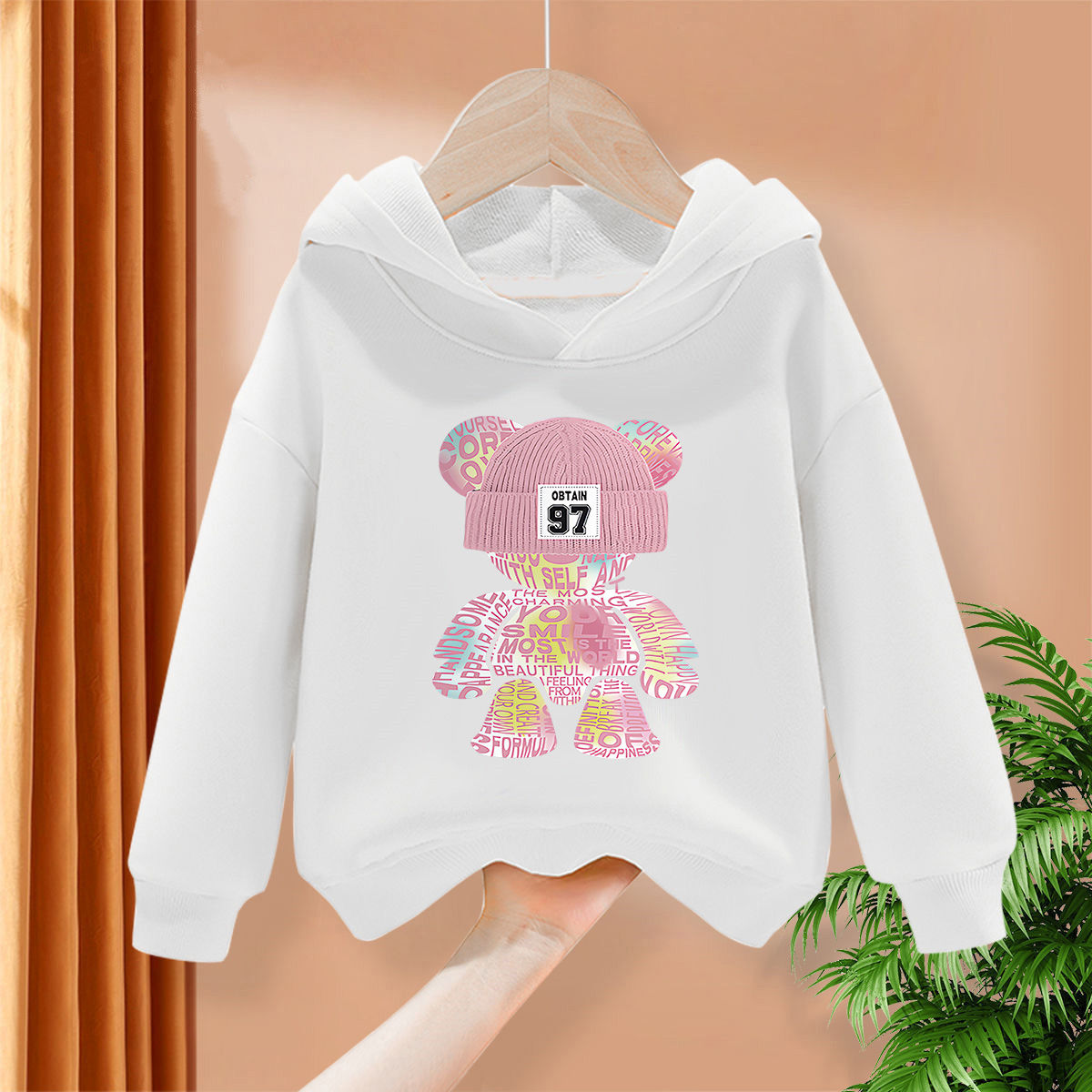 Girls sweatshirt spring and autumn  new autumn little girl hooded autumn clothing thin style children's long-sleeved tops