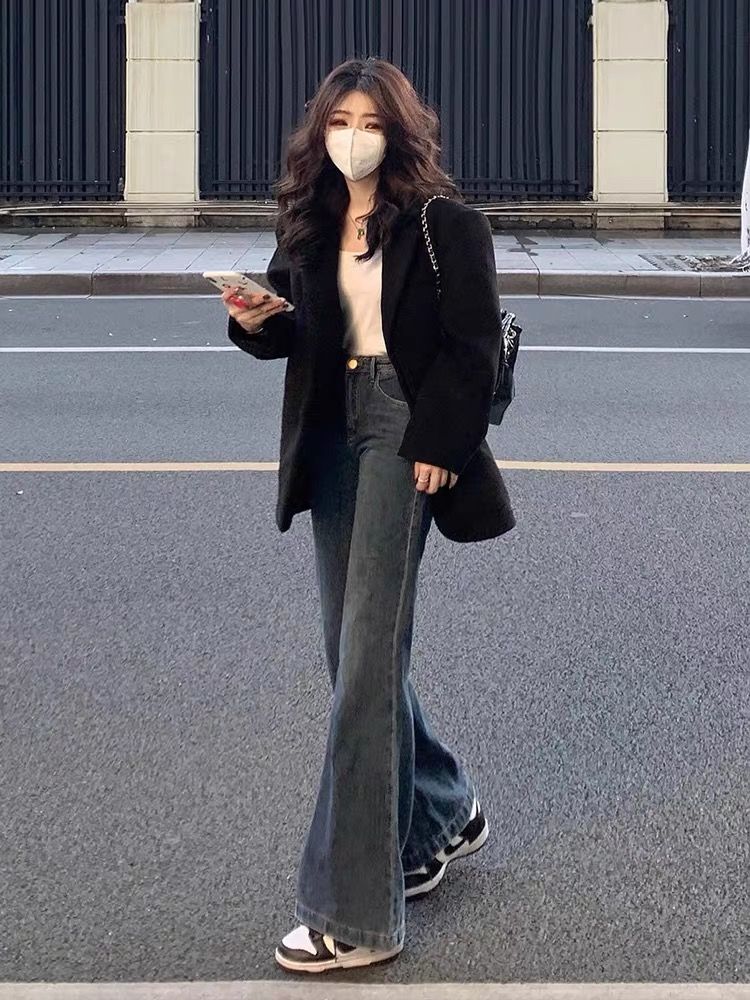 Small blazer women's suit is popular this year 2023 new casual mid-length design with a niche and high-end feel hits the street
