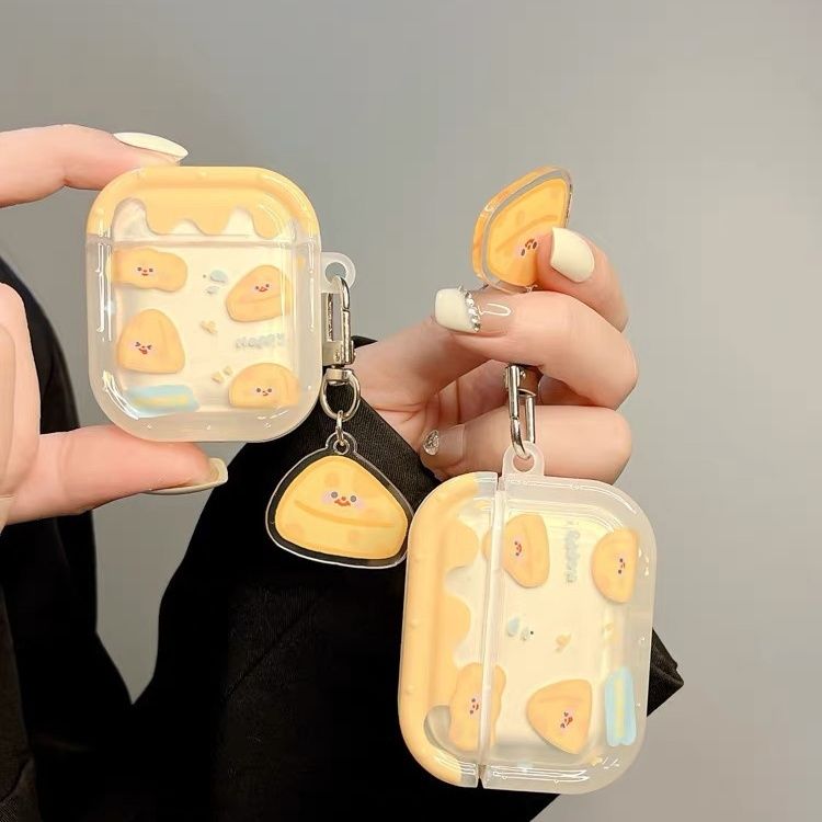 ins奶油黄色芝士适用airpods pro耳机保护套airpods2苹果3代蓝牙