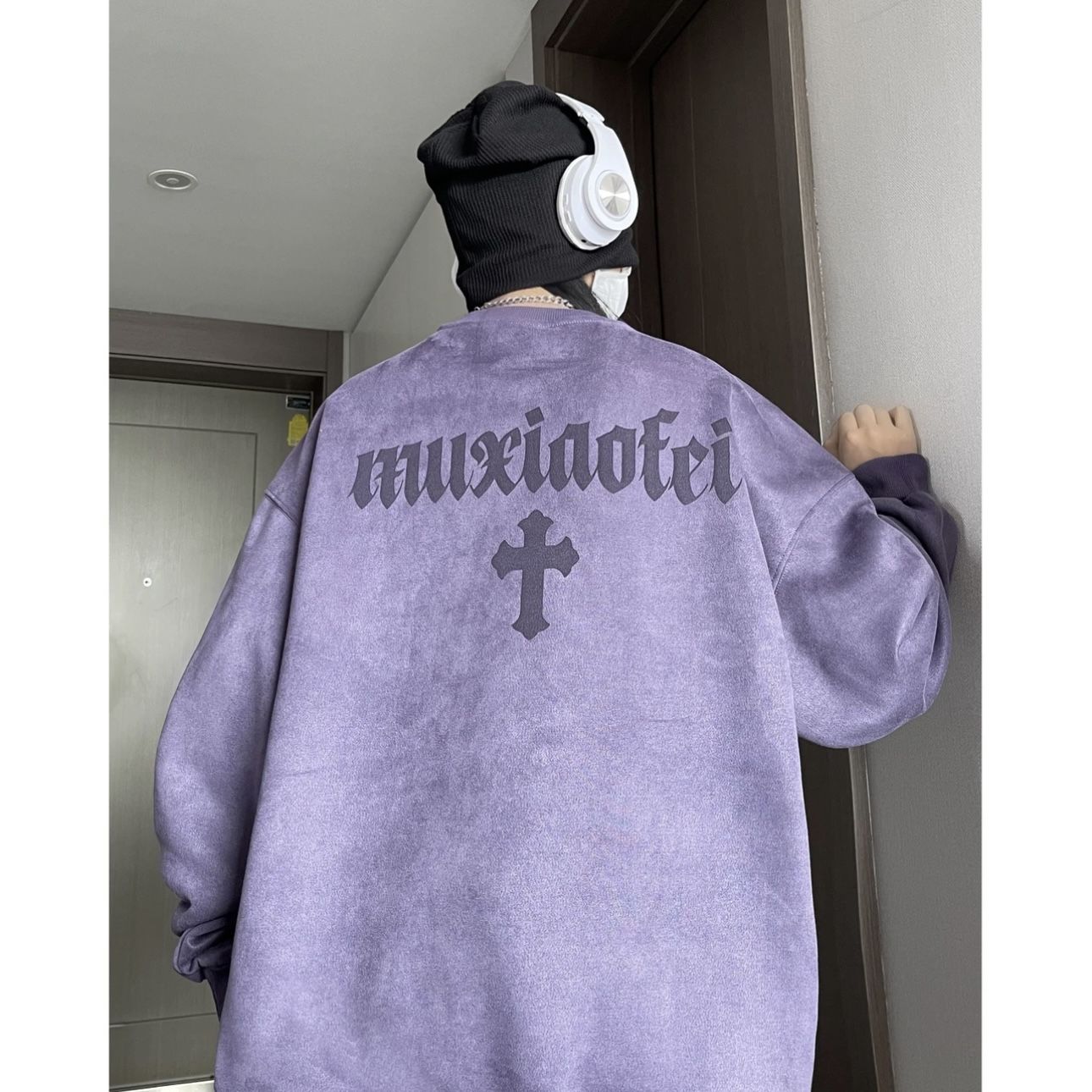 春秋季新款男士衛衣潮牌秋季服圓領套頭打底衫情侶款休閒長袖上衣