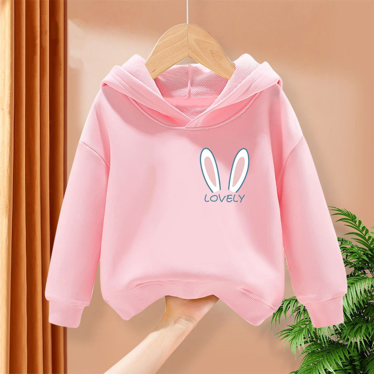 Girls sweatshirt spring and autumn  new autumn little girl hooded autumn clothing thin style children's long-sleeved tops