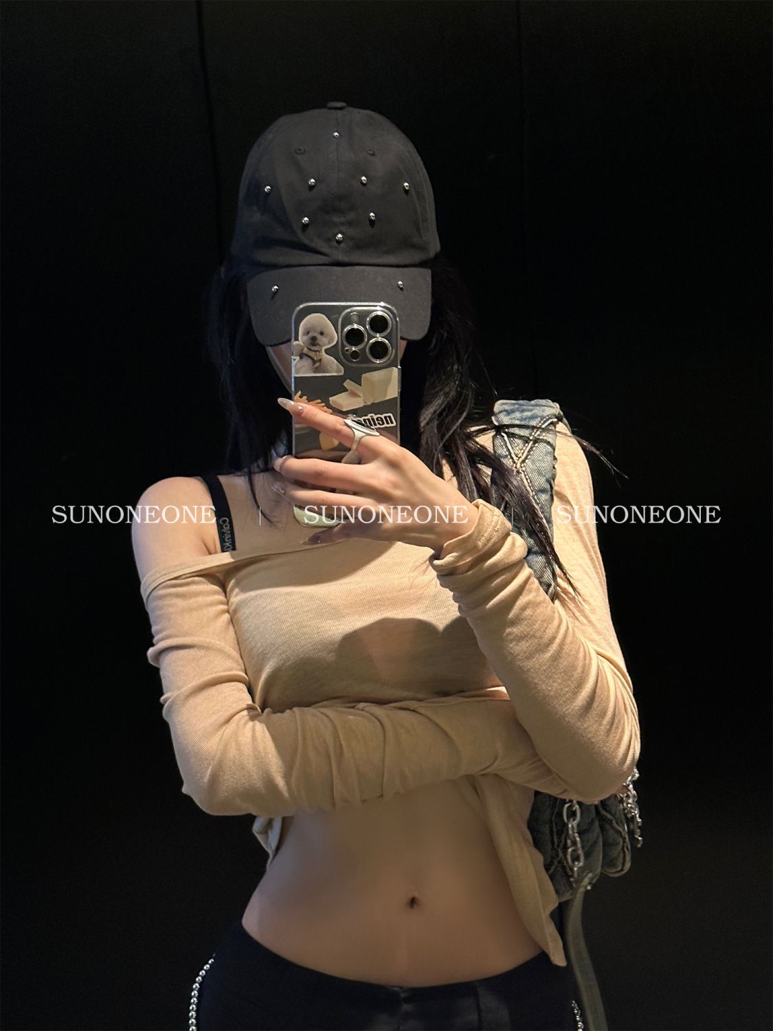 純欲修身顯瘦打底衫T恤女早秋內搭2023新款慵懶風上衣