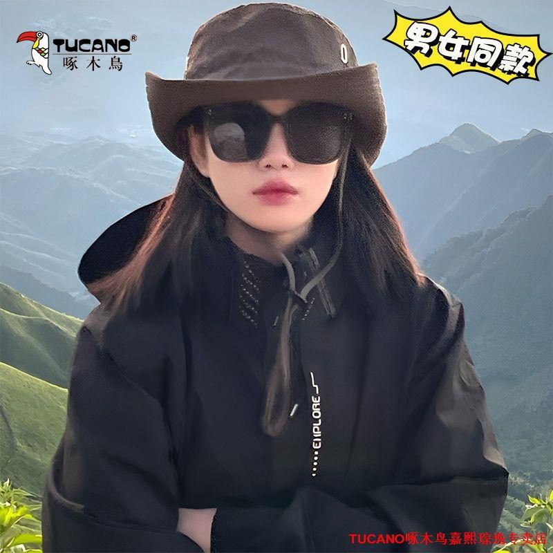 啄木鳥春秋衝鋒衣男女三合一可拆卸防水外套兩件套情侶戶外登山服
