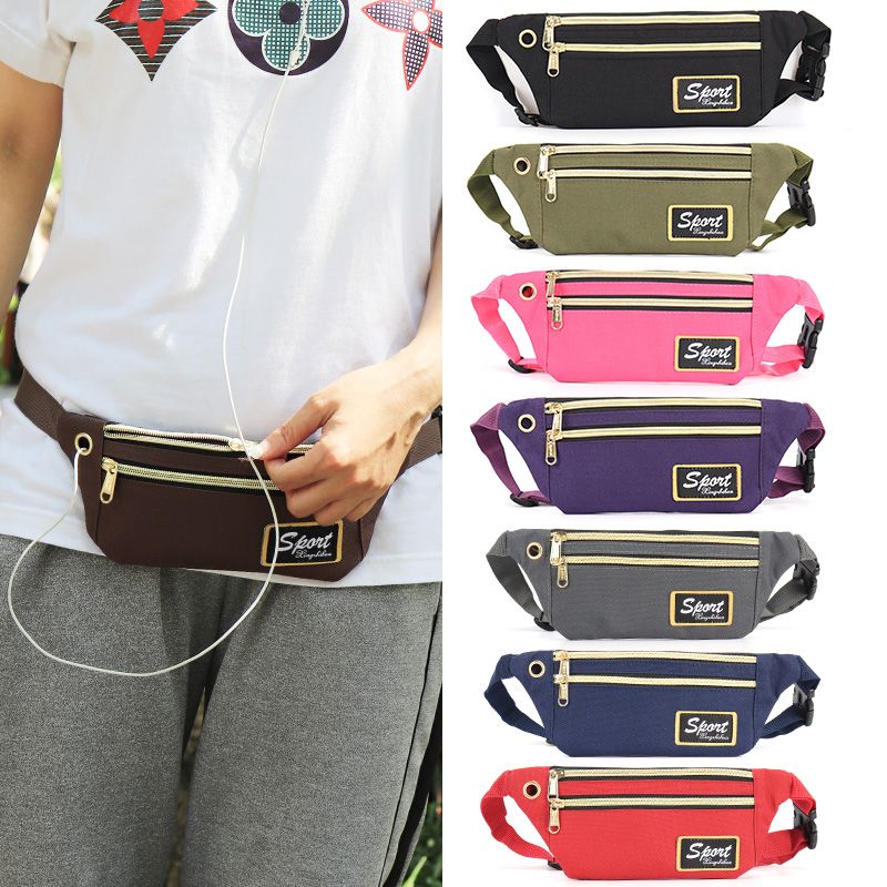 New style waist bag for men, multi-functional shoulder bag, outdoor sports running, leisure mountain climbing, fashion crossbody bag, mobile phone bag for women