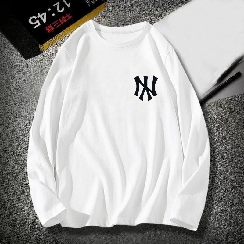 Boys' pure cotton long-sleeved T-shirts, autumn clothing, spring and autumn children's clothing, medium and large children's tops, loose bottoming shirts, autumn clothing trends