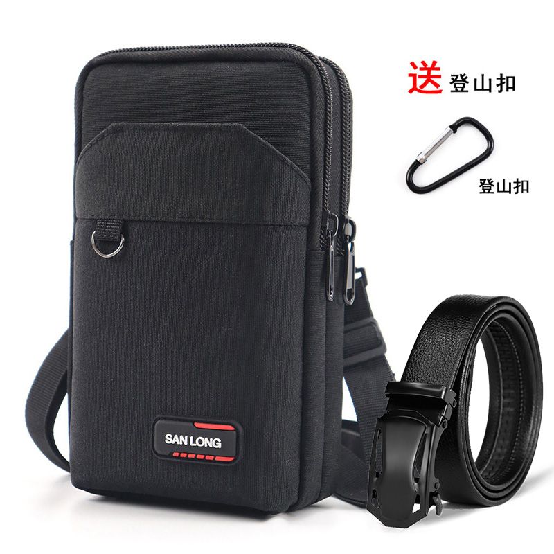 New single-shoulder cross-body mobile phone bag for men, waist bag with belt, multi-functional vertical construction site work mobile phone case, hanging bag for women