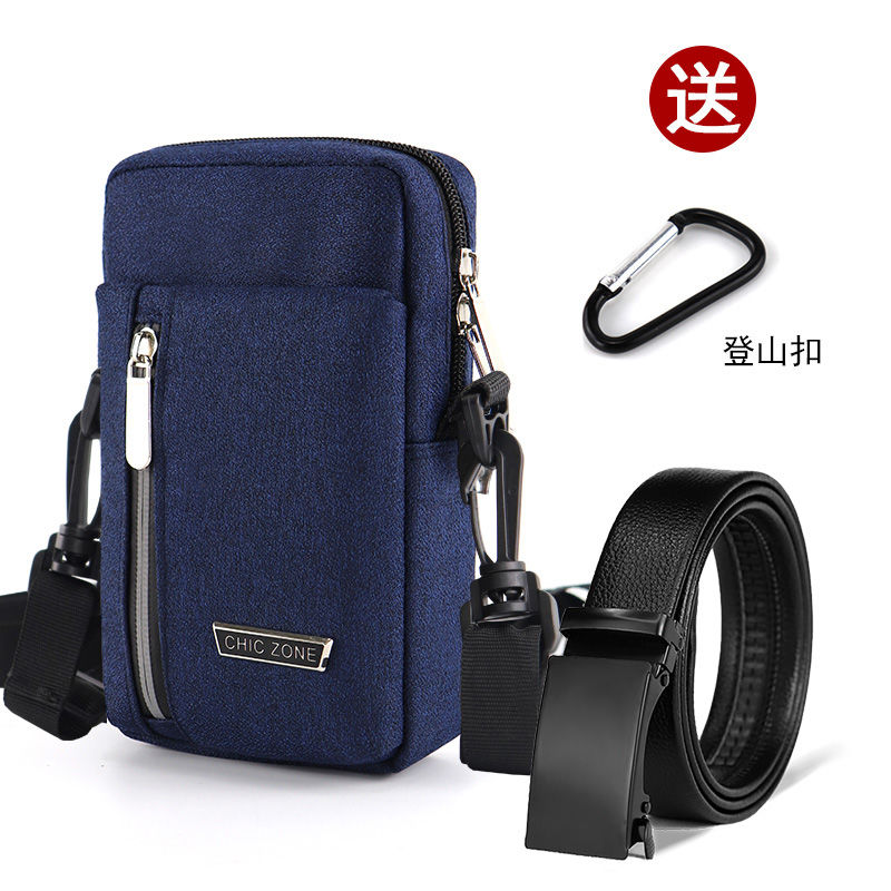 New one-shoulder cross-body mobile phone waist bag for men to wear belt bag for construction site work mobile phone case waterproof and wear-resistant waist bag