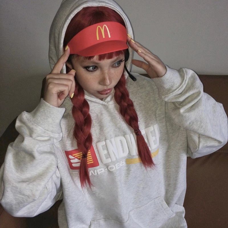 American retro letter print hooded sweatshirt for women autumn and winter new loose heavyweight pure cotton plus velvet thickened jacket trendy