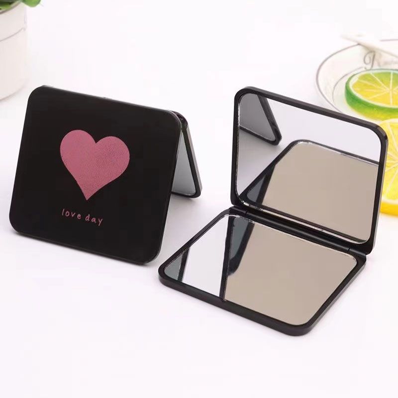 Small mirror, high-looking desktop mini makeup mirror, double-sided portable foldable makeup mirror, student antique small mirror