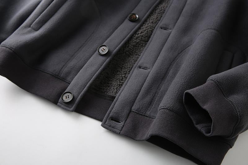 American double-sided thickened men's flying baseball jacket, fleece insulation top, trendy_voghion.com