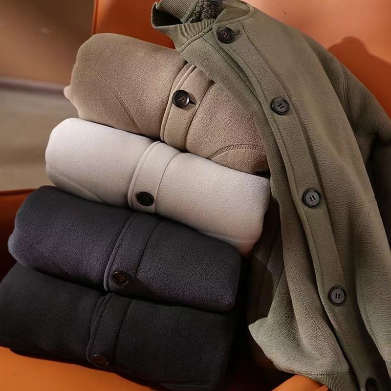 American double-sided thickened men's flying baseball jacket, fleece insulation top, trendy_voghion.com