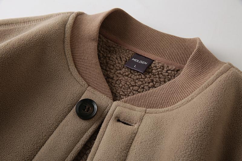 American double-sided thickened men's flying baseball jacket, fleece insulation top, trendy_voghion.com