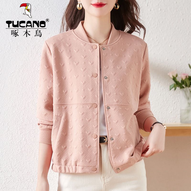 Autumn popular zipper cardigan jacket for women 2023 new spring and autumn solid color sweatshirt women's outer top