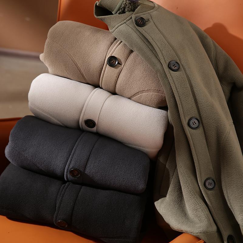 American double-sided thickened men's flying baseball jacket, fleece insulation top, trendy_voghion.com