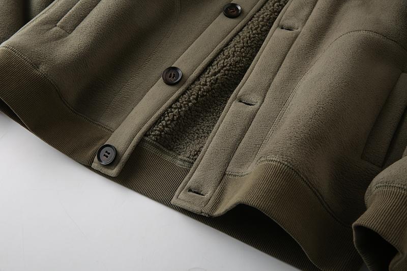 American double-sided thickened men's flying baseball jacket, fleece insulation top, trendy_voghion.com