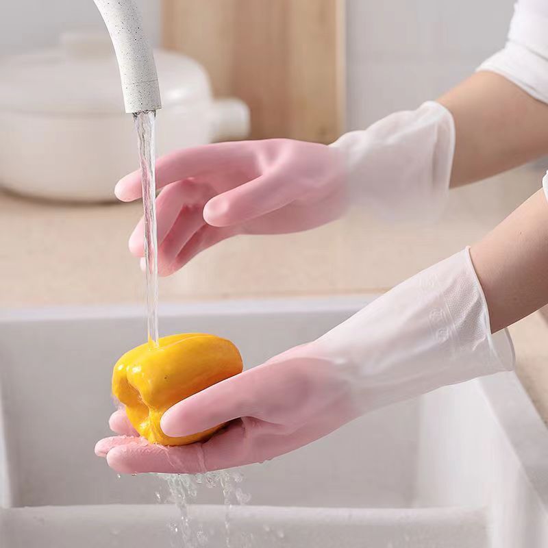 家务洗碗手套乳胶手套防水耐用厨房刷锅洗菜洗衣服家用清洁家用