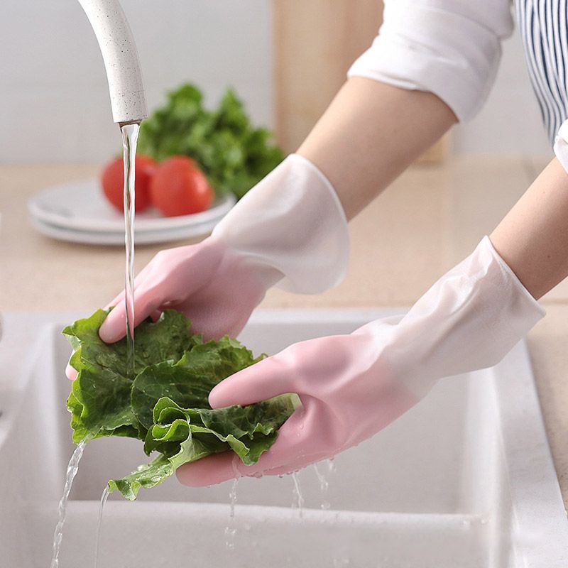 家务洗碗手套乳胶手套防水耐用厨房刷锅洗菜洗衣服家用清洁家用