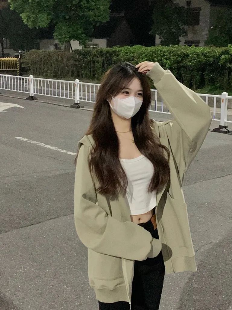 衛衣外套女春秋薄款秋季2023新款女裝爆款連帽開衫高級感